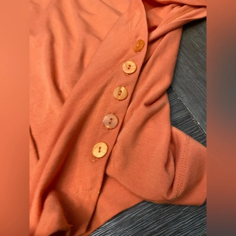 SERENA WILLIAMS Signature Statement S Butterfly Sleeve Orange Drape or Jacket